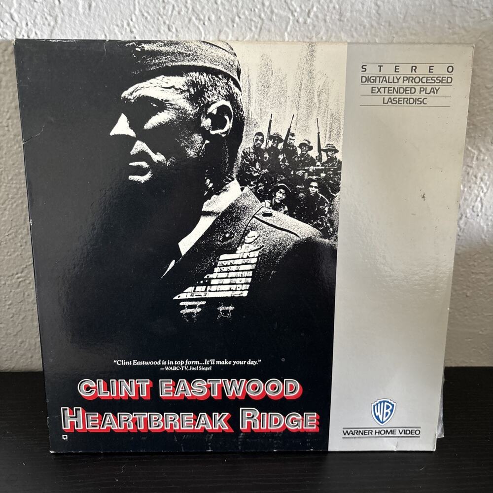 "Heartbreak Ridge" Extended Play 2 Disc Laserdisc LD - Clint Eastwood